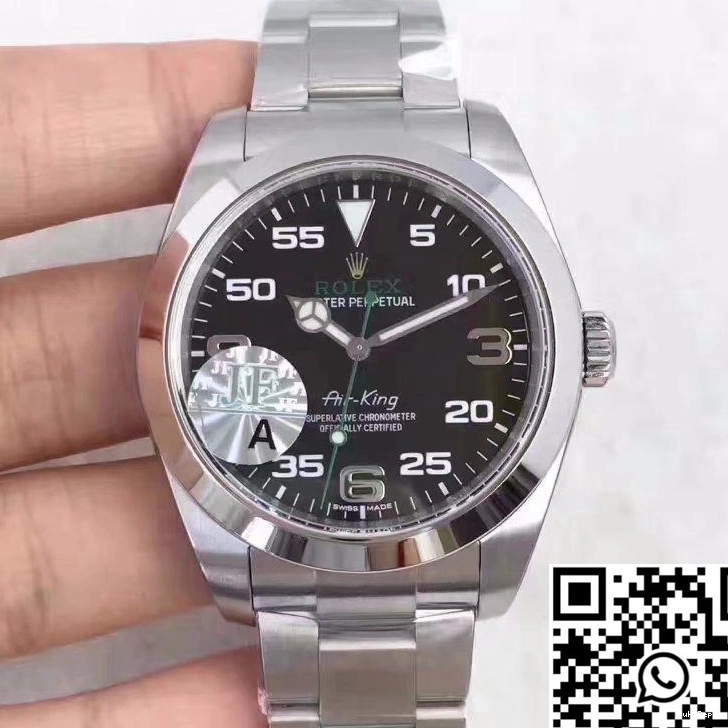 JF 116900 Dial Rolex Air-King Factory Black 1018